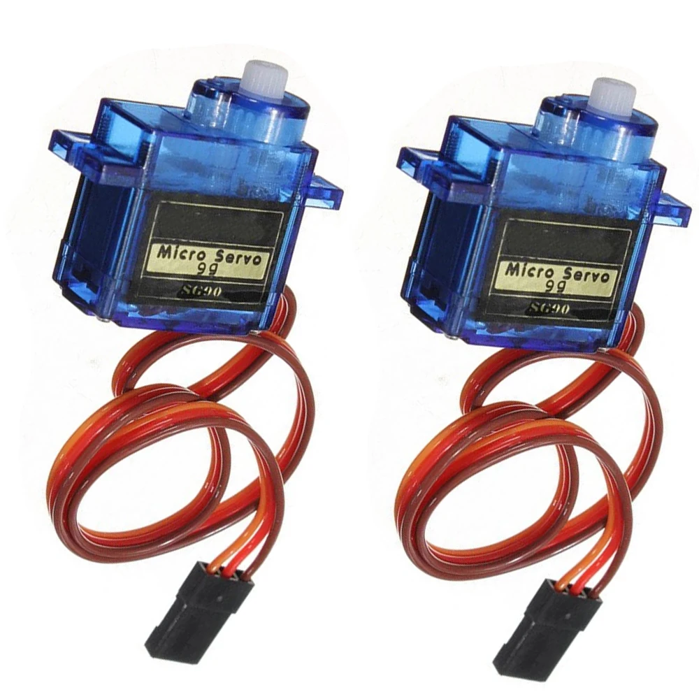 

2pcs SG90 9g Micro Servos for RC Airplane Robot Helicopter Controls Car Boat Universal
