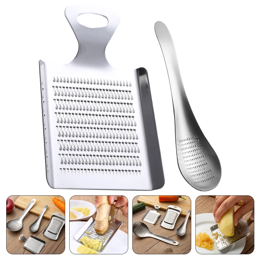 

Grinder Ginger Grater Garlic Tool Spoon Mincer Stainless Steel Crushershaped Plate Manual Vegetable Press Zesterrasp Chocolate