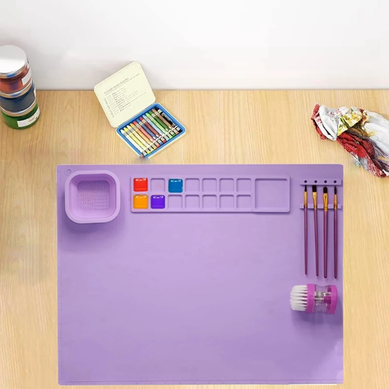 Силиконовый коврик для рисования силиконовый подходит детей с 1 очисткой и 10