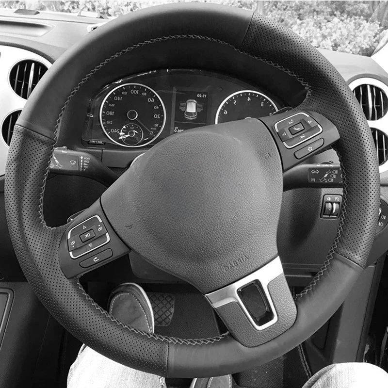 

Чехол На Руль Из Искусственной Кожи Для Volkswagen Golf Tiguan Passat B7 CC Touran Jetta Mk6 Magotan Sagitar - Универсальный ...