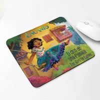 20x24cm disney encanto mouse pad cartoon movie 3d print portable anti slip mouse pad round smooth writing pads childrens gifts