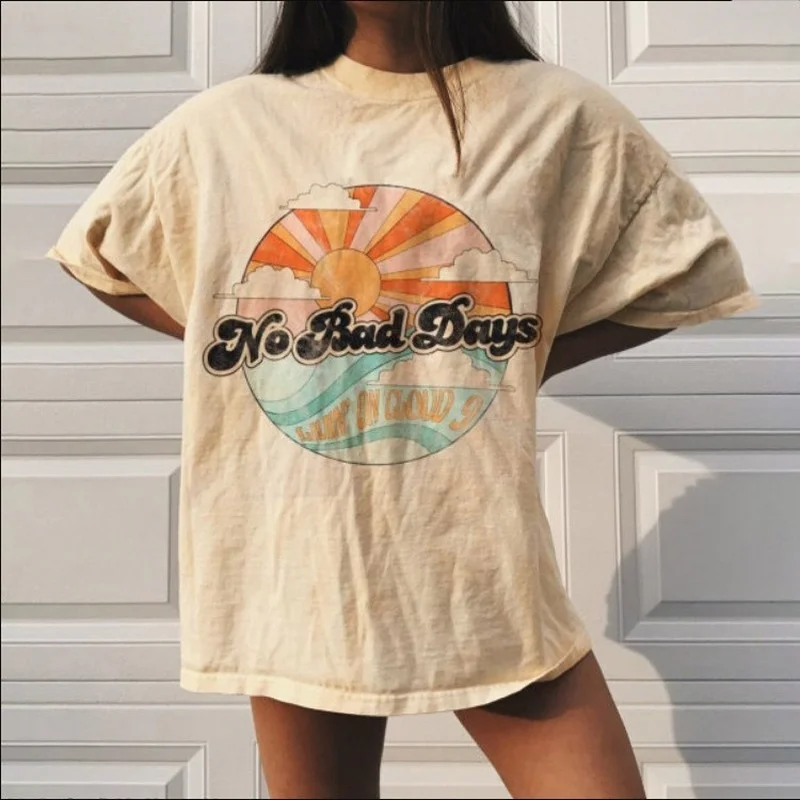 

Apricot Alphabet Graphic Fashion Print Oversized Women T-shirt 2022 Casual O-Neck Short Sleeve Loose Pullover Women Y2k Tops