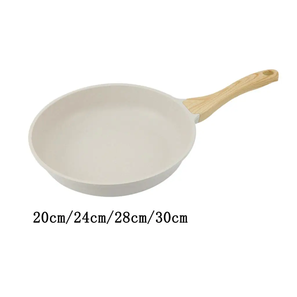 

Антипригарная сковорода, гранитное покрытие, каменная посуда с ручкой, белая фотосковорода для кухни