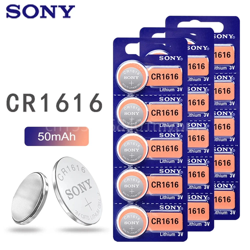 

Литиевая батарея Sony 50 мАч 3 в CR1616 DL1616 BR1616 ECR1616 5021LC L11 LM1616 CR 1616