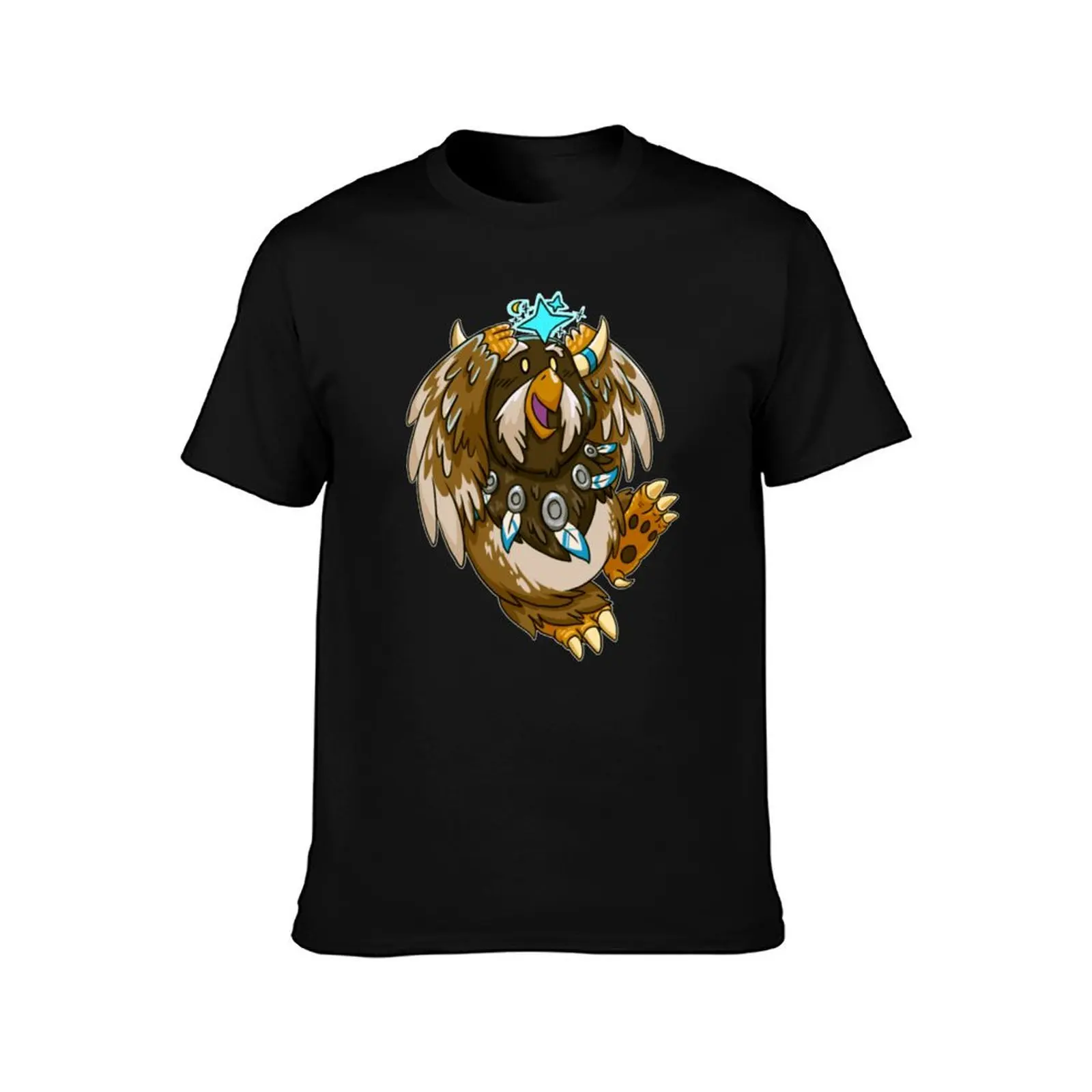 Фото Футболка Moonkin Tauren Druid, простая повседневная хлопковая футболка с короткими рукавами №2