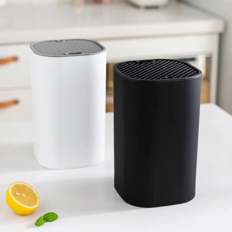 

Square Round PP Chefs Knives Stand Block Fruit Knife Holder Storage Drain Rack Kitchen Tool Accessories Nordic Style