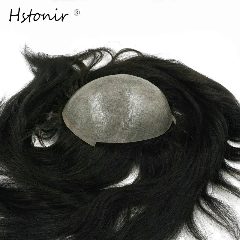 Hstonir Human Hair Toupee For Women Pu Thin Skin Invisible Natural Hairline Top Piece Topper Piece Indian Remy Hair TP22