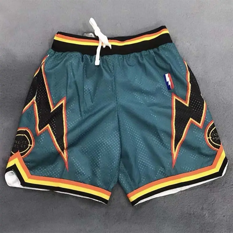 Basketball Shorts Men's Streetwear Training Short Pants Retro Embroidered Five Points Ball Shorts American Gym Shorts Plus Size