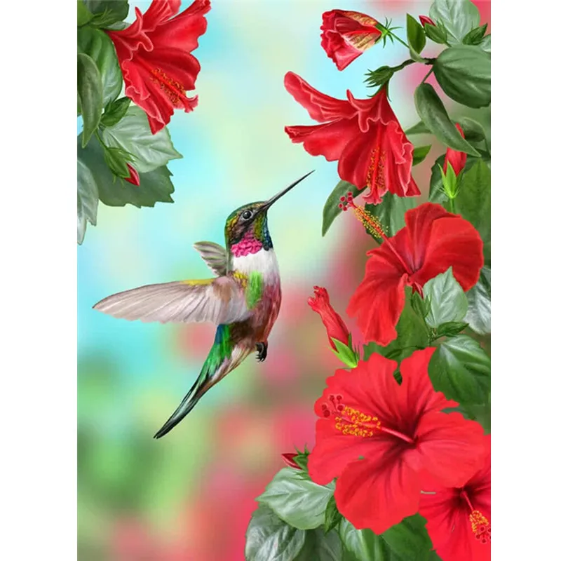 

3539Ann-Tulip diy digital oil painting oil painting acrylic flower painting explosion hand-filled landscape painting