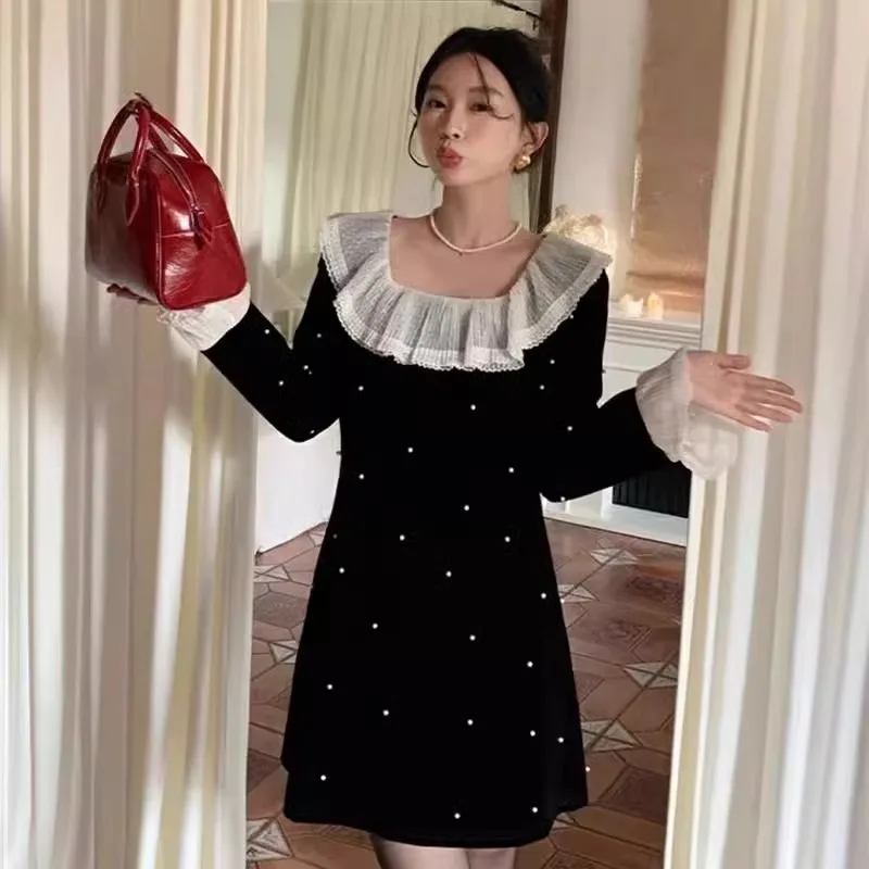 Женское платье с квадратным вырезом и цветочным принтом мини-платье длиной выше