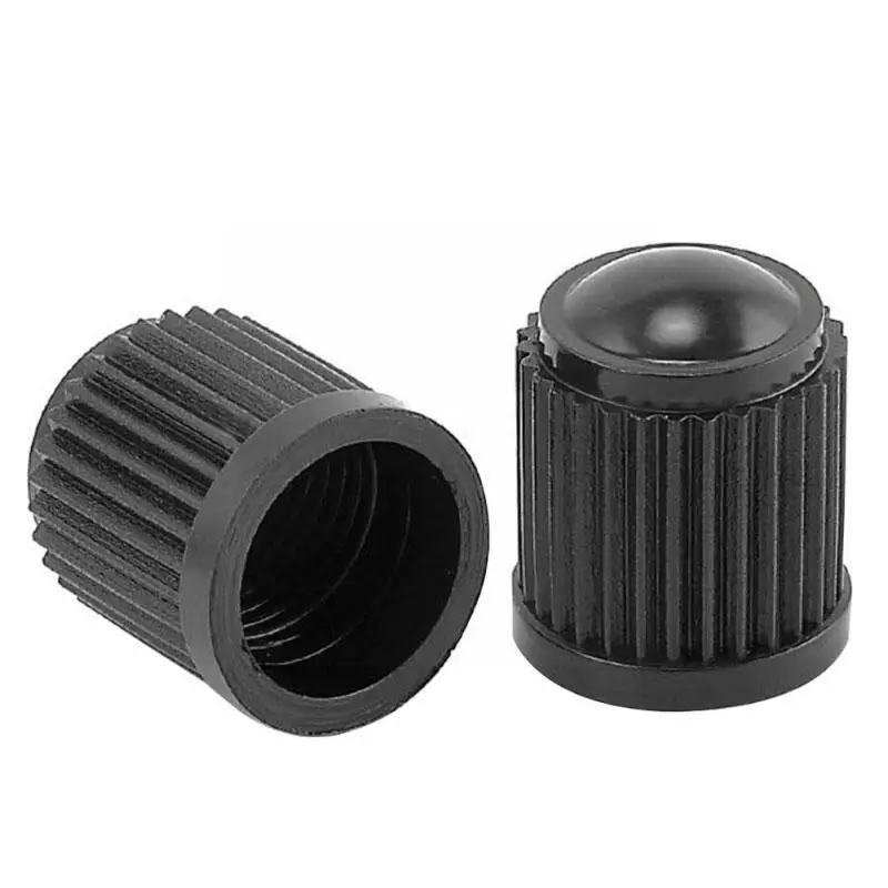 

Plastic 100pcs Black Car Wheel Tire Universal Caps Caps Air Stem Tire Supply Stem Dust Cap G6e3