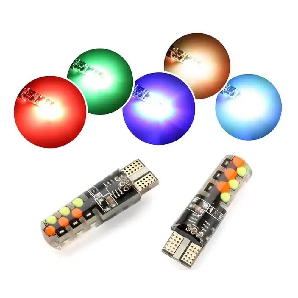 Автомобильная купольная лампа T10 W5W с RGB-подсветкой 194 дюйма 168 Вт 5050SMD 12 В