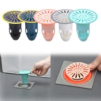insectproof anti odor hair trap plug trap kitchen bathroom toilet sewer deodorant floor core silicone shower drain stopper cover