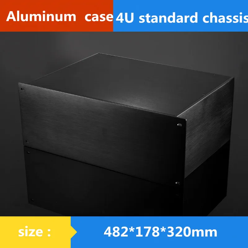 

AMP CASE 482*178*320mm 19 inches 4U standard chassis Instrumentation aluminum shell Network communication cabinets Aluminum case