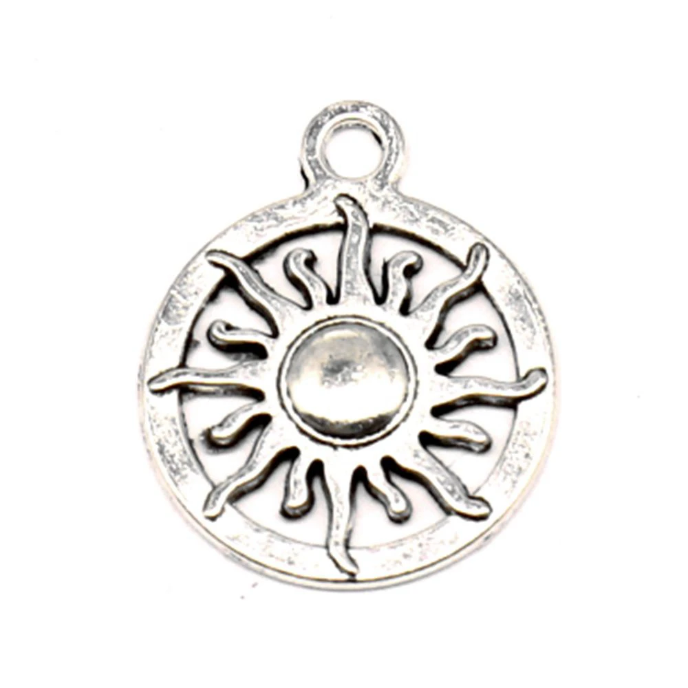 

30pcs Hand Made Jewelry Accessories Parts Sun Charms Pendant 16x20mm