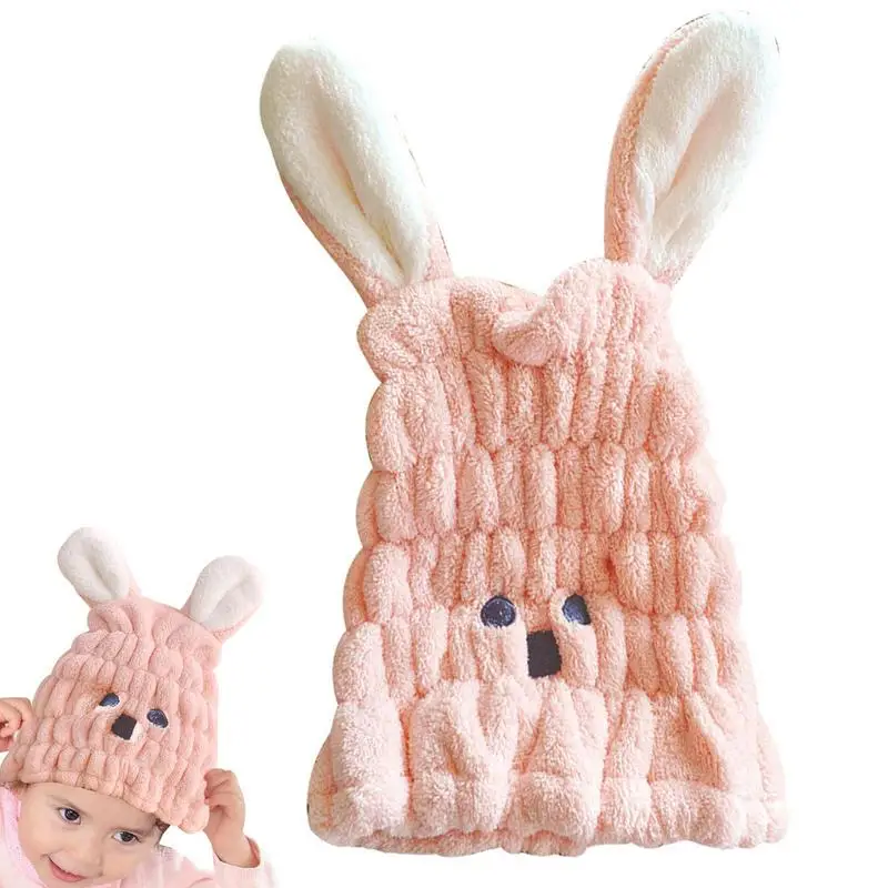 

Шапочка для сухих волос, шапочка из микрофибры для сушки волос с кроличьими ушками, полотенце для сушки кораллового флиса, супервпитывающий...