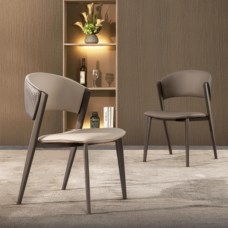 

Mobile Dining Chairs Nordic Leather Elegant Accent Office Computer Luxury Chairs Living Room Poltrona Luxuosa Outdoor Furnitures