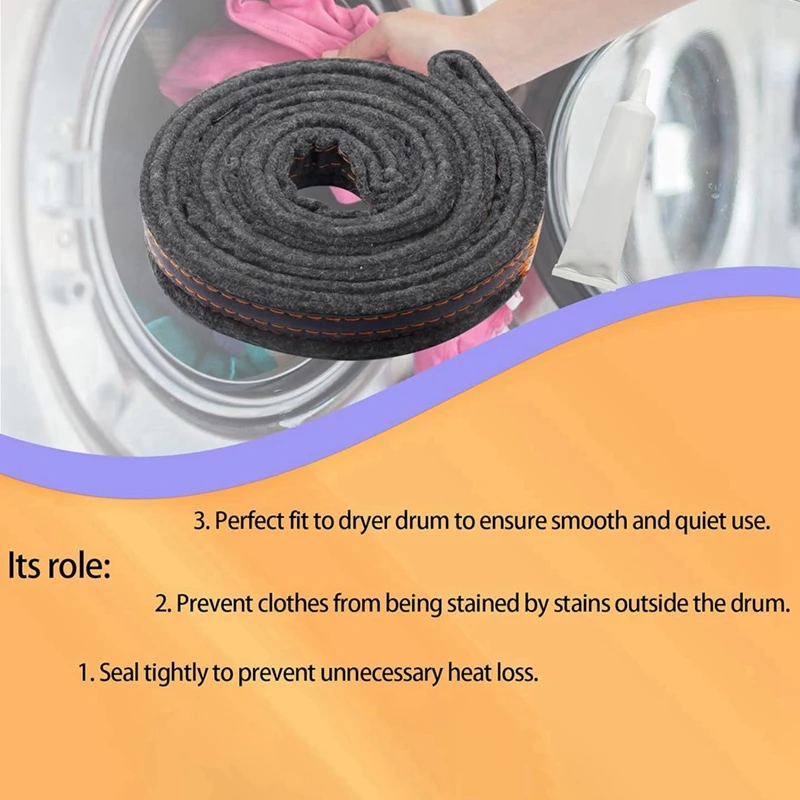Новая модернизированная сушилка W10116343 Набор уплотнений для фетрового барабана