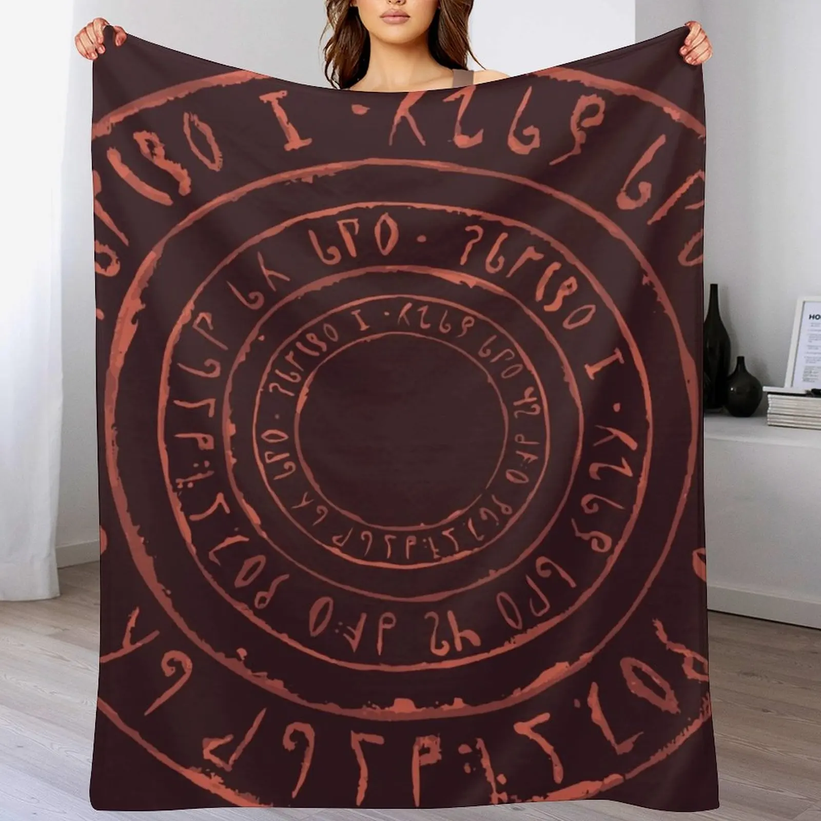 Фото Плед Noita Rune Circles, легкое и мягкое одеяло для кровати, подходящее для всех сезонов №4