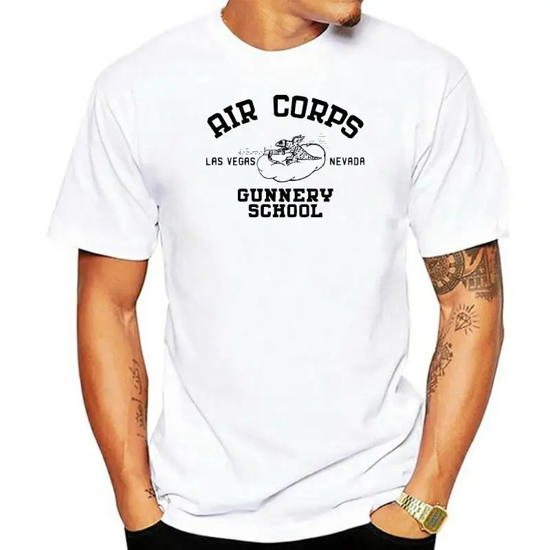 

Air Corps Gunnery School T-Shirt - 1940s Nevada Las Vegas Retro All Sizes men t shirt
