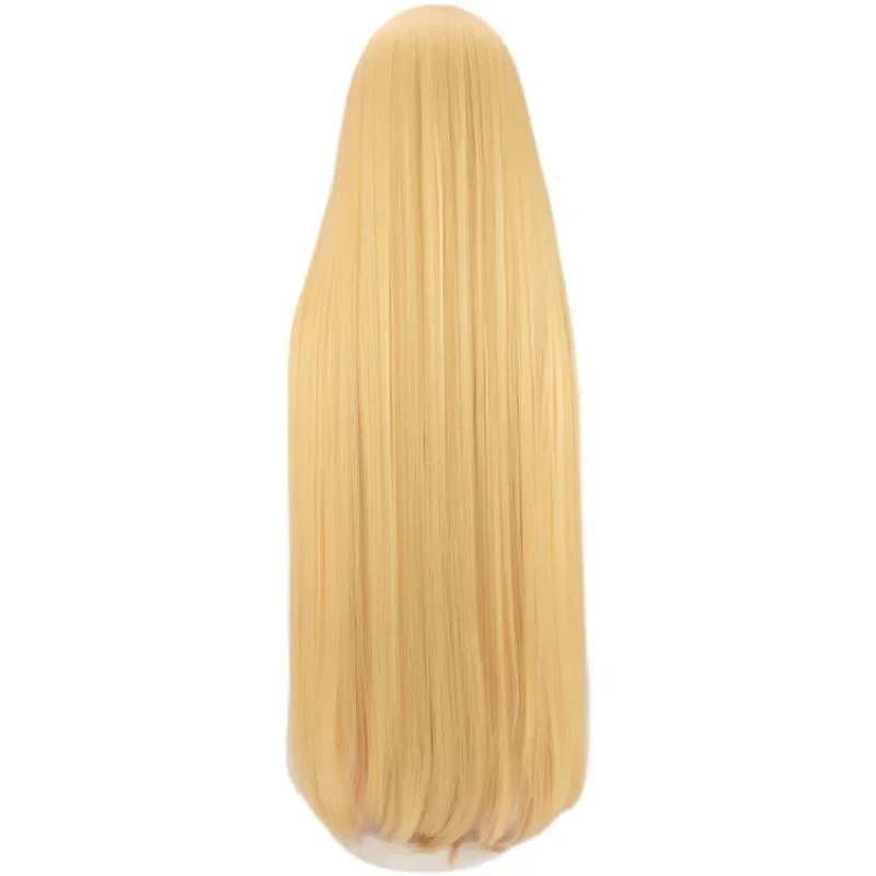 Парик для косплея головы поту 90 см длинные прямые синтетические волосы