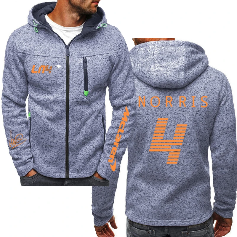 

Hoodies Autumn Winter Formula One Racer Lando Norris F1 McLaren Team Racing Fans Hoodie Team zipper Men/Women Oversized Hoodies