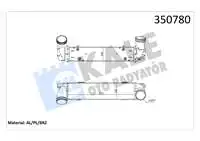 350780 for TURBO radiator M57 D30 E90 N47 D20 E84