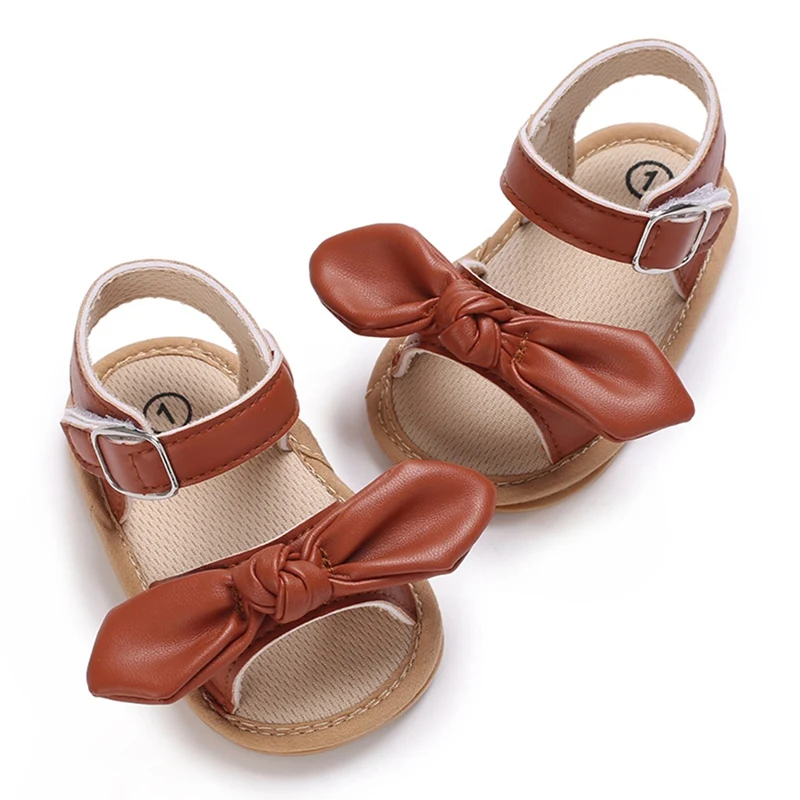 Детские туфли для первых ходунков с узлом-бабочкой девочек 0-18 месяцев дизайн на