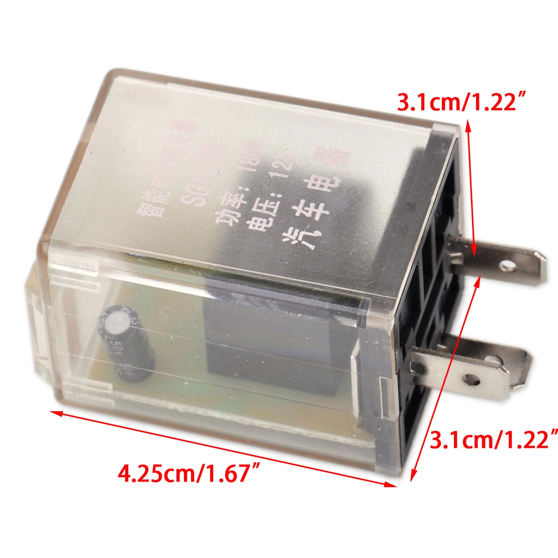 

Electronic Flasher Relay Plastic & Metal Simple Plug And Play 180W 1pcs