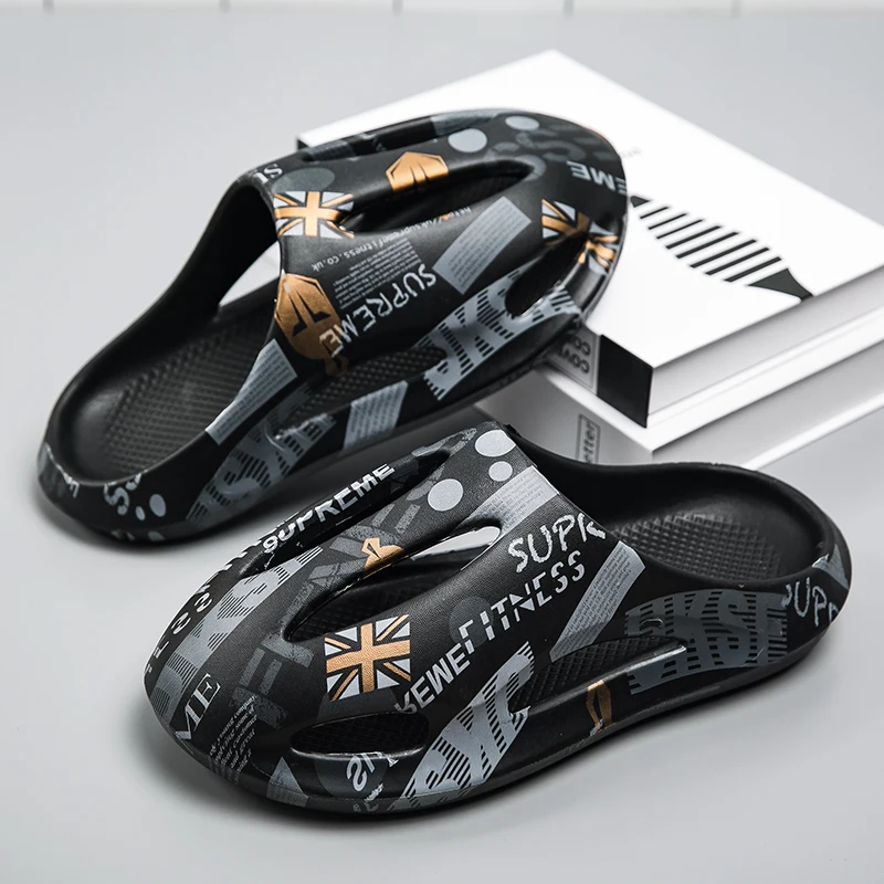 

Couple Summer Shoes Sandals Men's Holes Sandals Hollow Breathable Flip Flops Women Shoes Fashion Beach Slippers