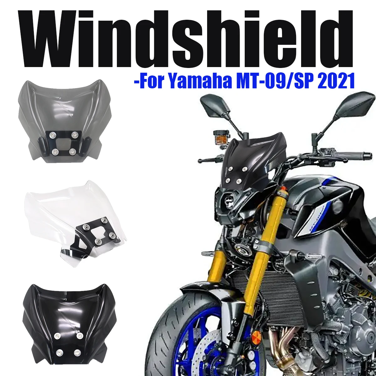 

Ветровое стекло MT09 / SP 2021 для Givi, ветровое стекло для Yamaha MT-09 MT 09, ветрозащитный экран, детали, аксессуары для мотоциклов
