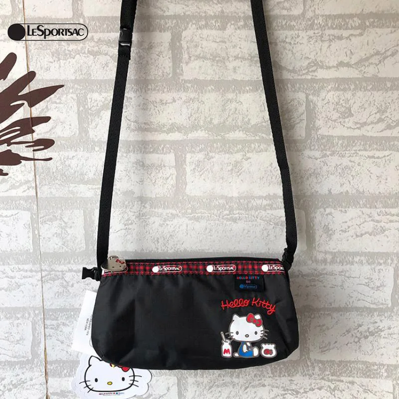 

Kawaii Sanrio Hello Kitty Snoopy Lesportsac Women's Bags Shopping Clutches Cell Phone Bags Strap Coin Purses Toys for Boys