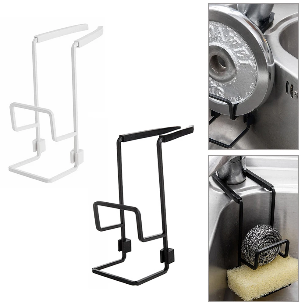 

1PC Sink Sponges Rack Holder Hanging Double-layer Sink Sponges Soap Mop Cloth Drain Drying Rack Kitchen Storage Organizer