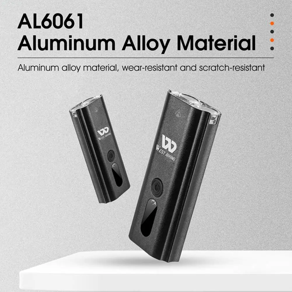 

Bike Headlights 1 Set Portable Smart Light Induction Bike Accessory Aluminum Alloy Far Range Bike Front Light for Riding