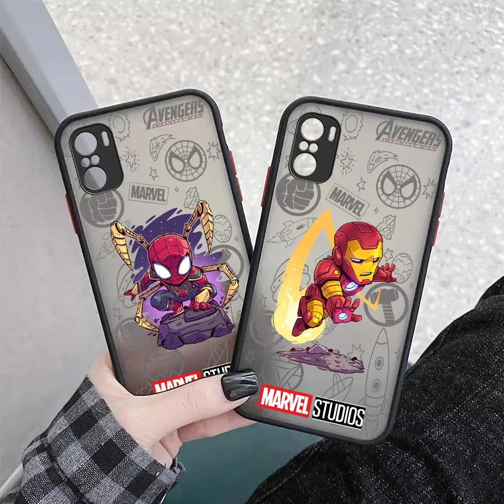 

Marvel Heros SpiderMan Groot Matte Case For Redmi K50 K40 K40S GAMING K30 K20 10X 10C 10 9C 9T 9A 9 8 8A 7 PRO PRIME NFC Cover