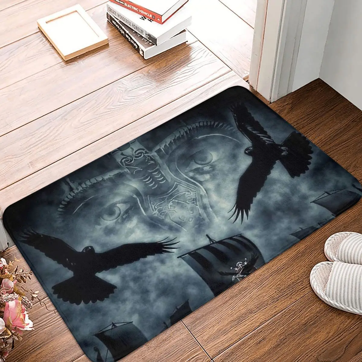 

Нескользящий коврик Vikings для ванной комнаты, крутой коврик для спальни, коврик для входной двери, домашний декоративный коврик