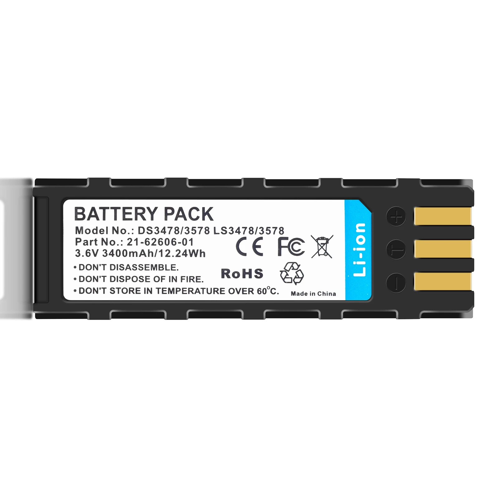 Сменная батарея для DS3478 DS3578 LS3478 LS3578 21-62606-01 3400 мАч батареи
