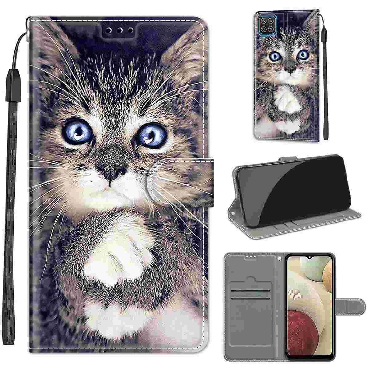 

Flipping Magnetic Case PU Cover Compatible For Galaxy A12/M12/F12/A12 Nacho