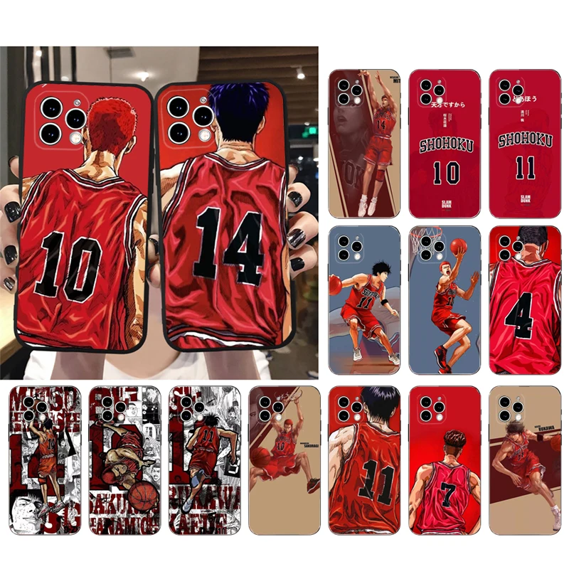 

Phone Case For iphone 14 Pro Max 13 12 11 Pro Max XS XR X 12mini 7 8 Plus SE Slam Dunk Sakuragi Hanamichi Case Funda