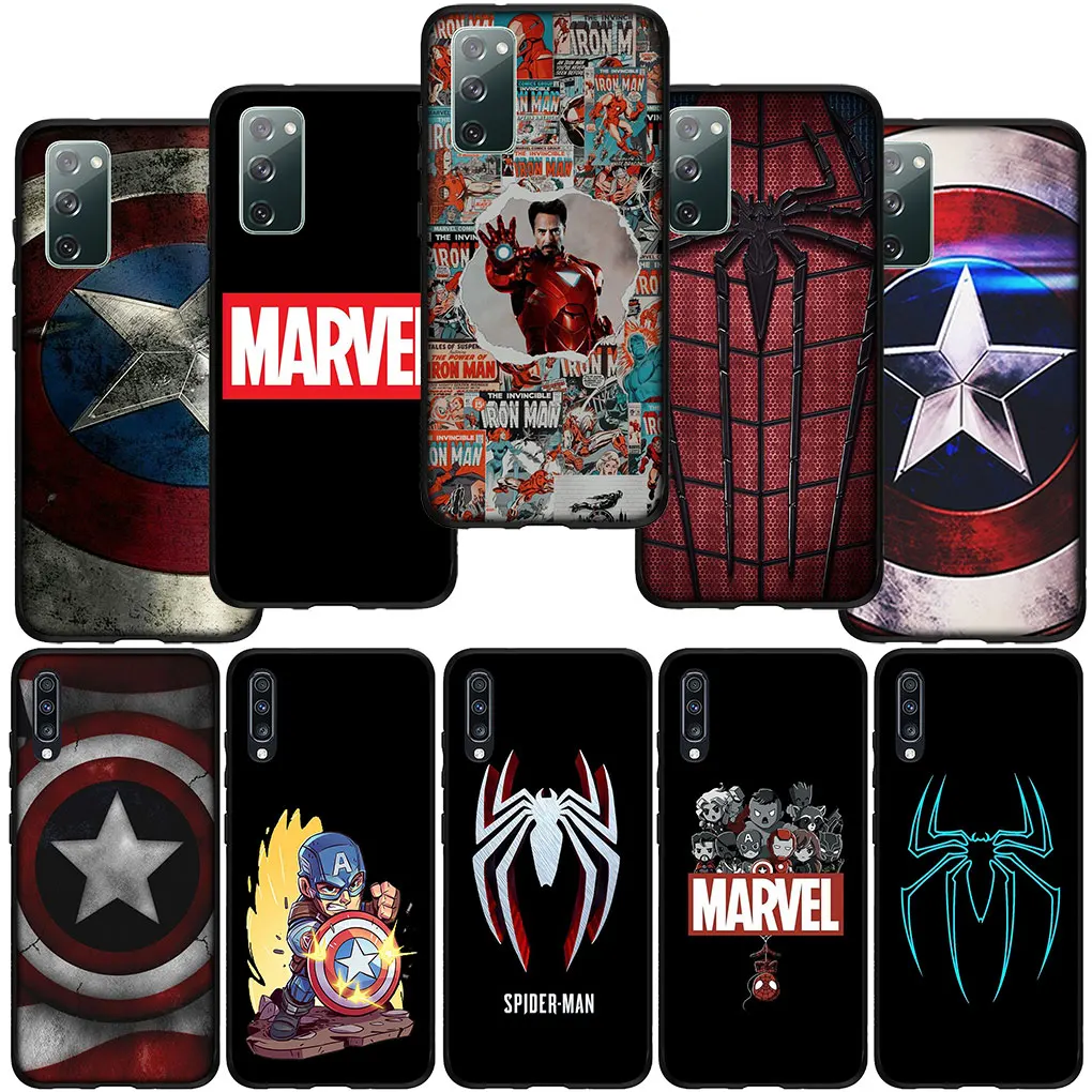 Капитан Америка Человек-паук Marvel Железный человек для VIVO Y11 Y12 Y15 Y17 Y20 Y21 Y33S Y31 Y52S Y51 Y53 Y70 Y74S Y76 Y75 T1 чехол