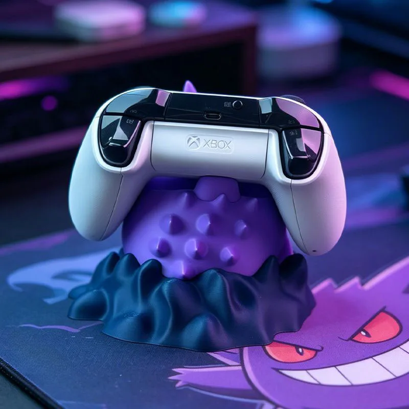 Фото Держатель для геймпада Gengar Anime, универсальная подставка для контроллеров PS5, Xbox, Switch, украшение для стола, подарок для фанатов №2