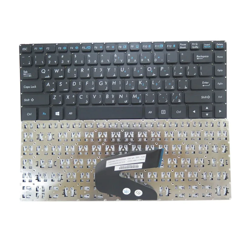 Клавиатура для ноутбука Getac V138418DS1 V00 AR-RO 531087680951 Аравийский AR без подсветки черная