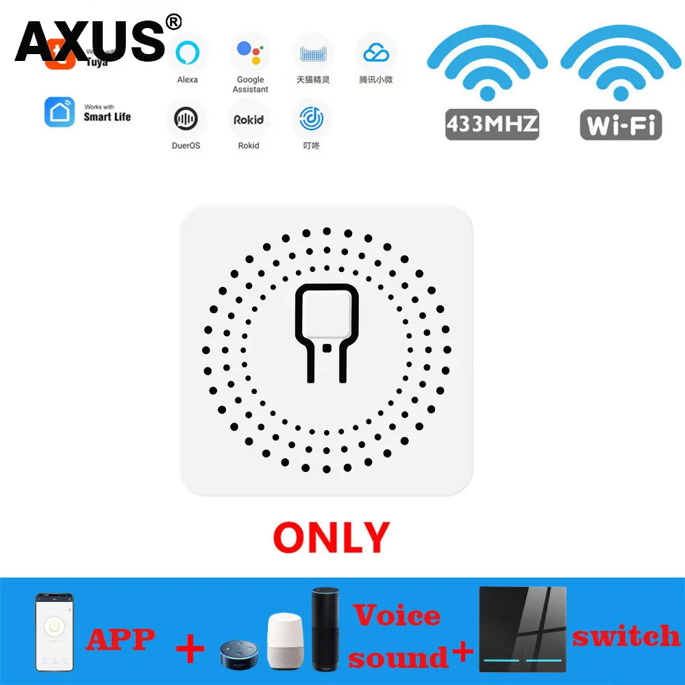 

Модуль управления умным домом AXUS 16 А с поддержкой Wi-Fi и управлением через приложение