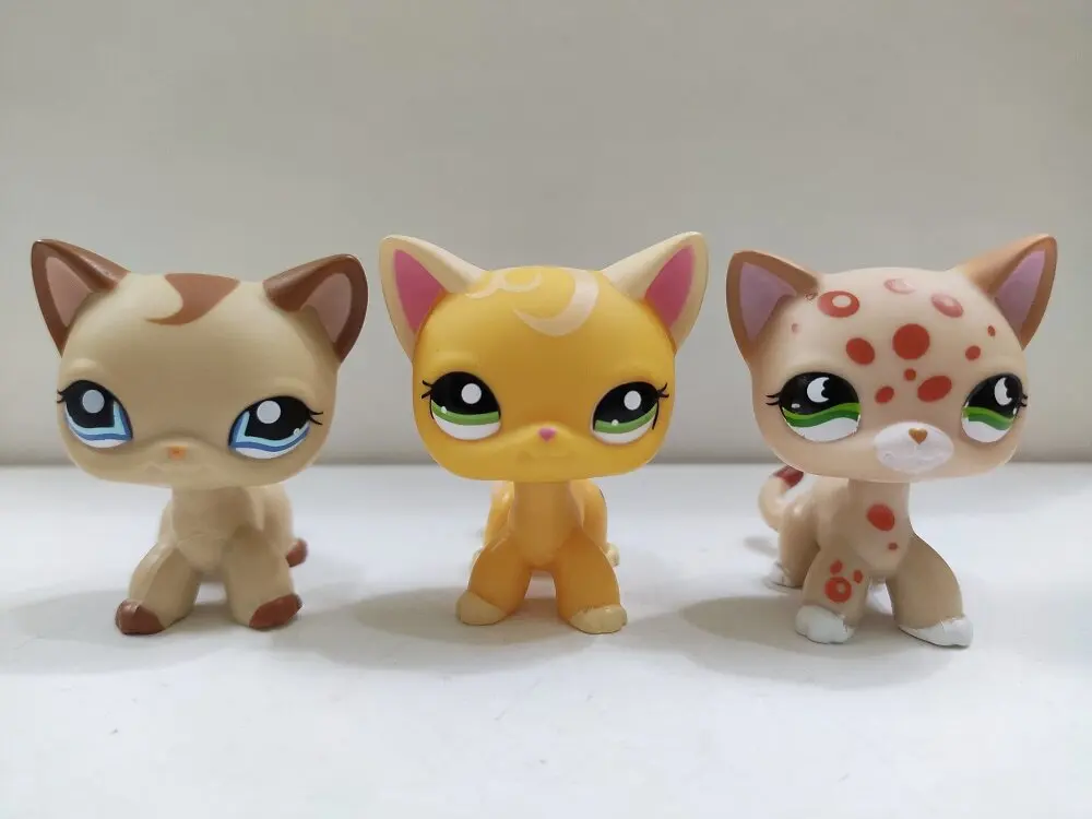 

3 шт./лот LPS экшн-фигурка игрушка pet shop, кошка, маленький зоомагазин, детская игрушка #1024 #2194 #852