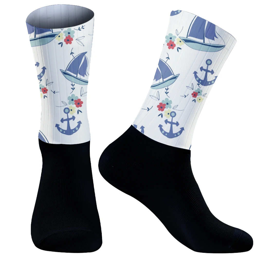 Профессиональные нескользящие велосипедные дышащие новые носки силиконовые