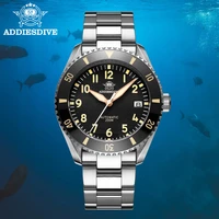 addiesdive classic mens watch automatic watches sapphire steel wristwatch fashion 20atm waterproof wristwatches luminous 40mm