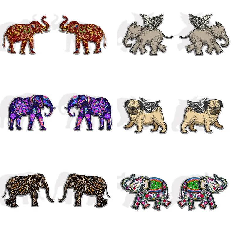 

Elephant Dog Acrylic Charm Accessories Jewelry Findings For Earring Necklace DIY Making K1108