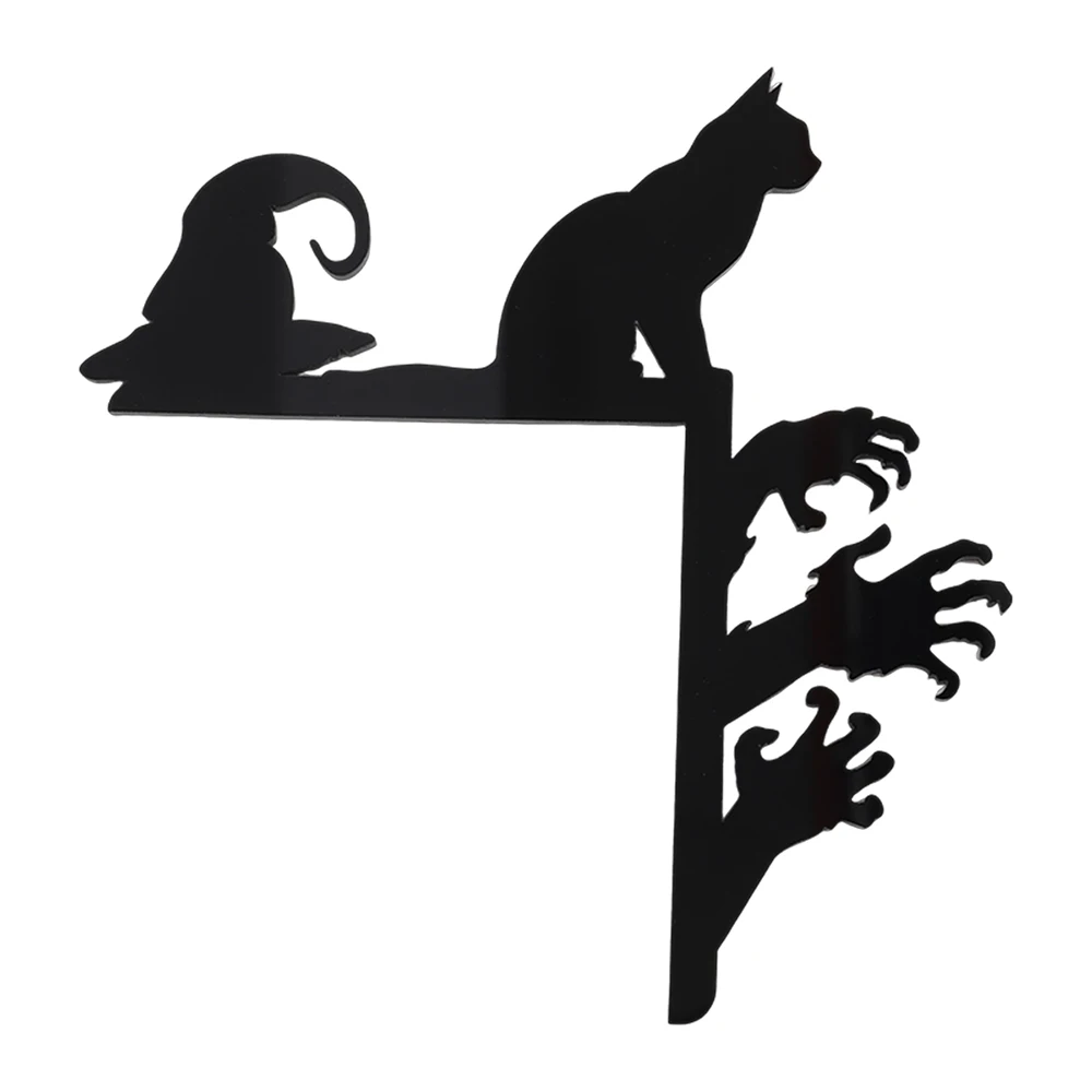 

Черный Кот Акриловый Угловой Знак Хэллоуин