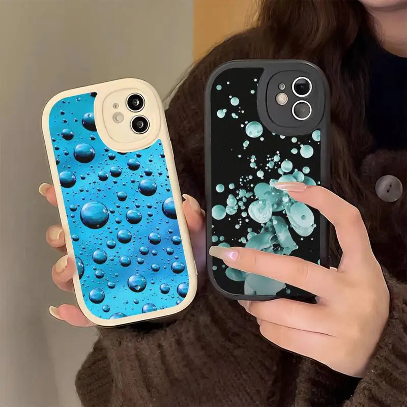 

New Water Drop Phone Case Hard Leather Phone Case For iPhone 14 13 12 Mini 11 14 Pro Max Xs X Xr 7 8 Plus