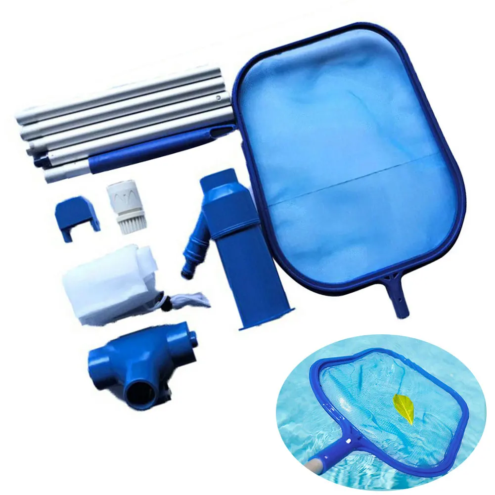 

Swimming Pool Tool Fishpond Debris Leaves Maintenance Handheld Cleaning Net Kit Aquarium Suction Head Retractable Water Fresh